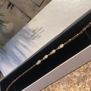 Gold or Gold Color Over Sterling Silver Opal Bracelet from Australia